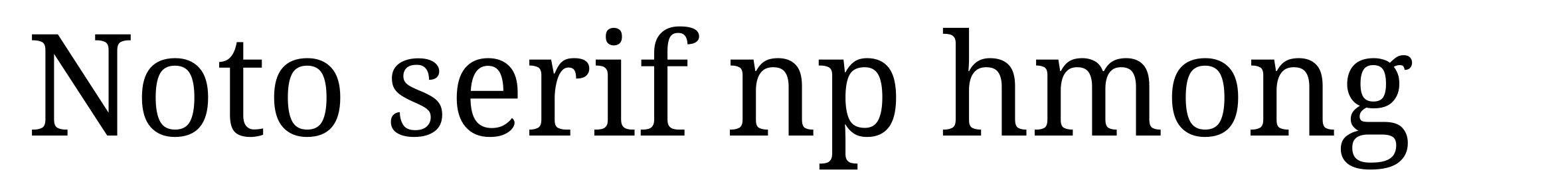 Noto serif np hmong
