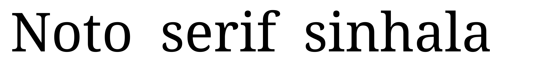 Noto serif sinhala