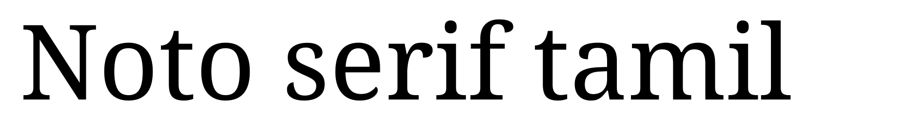 Noto serif tamil