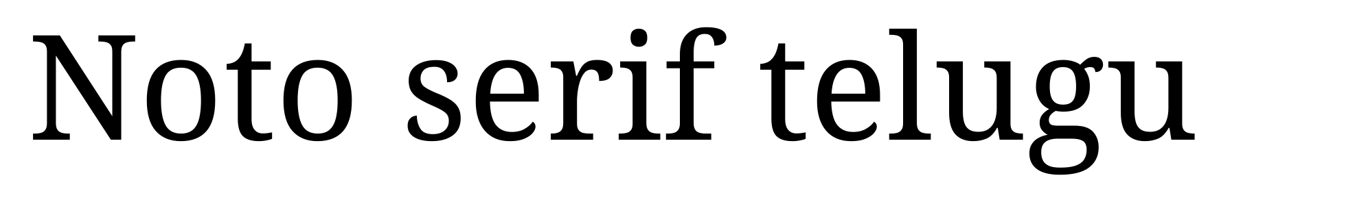 Noto serif telugu