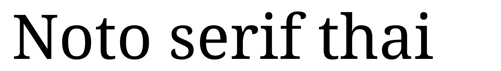 Noto serif thai