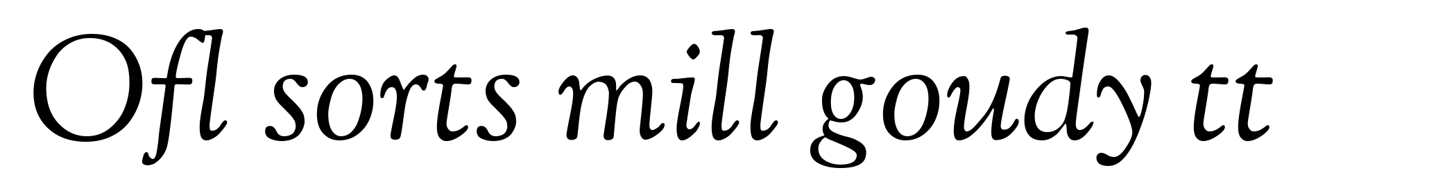 Ofl sorts mill goudy tt