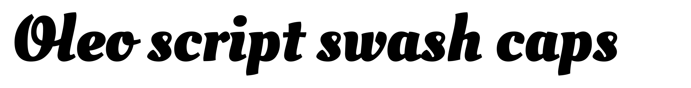 Oleo script swash caps