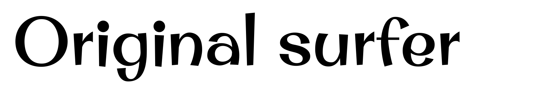 Original surfer