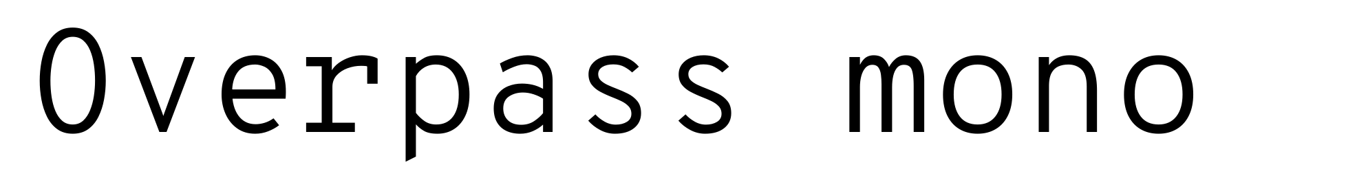 Overpass mono