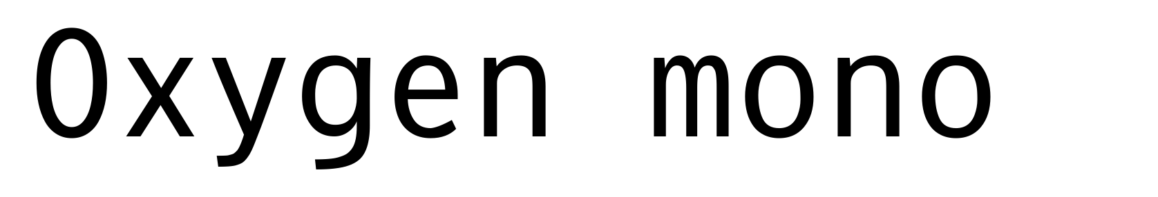 Oxygen mono