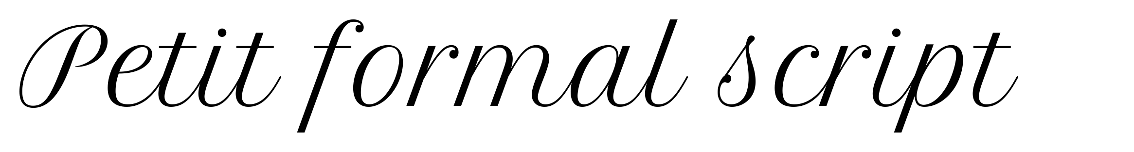 Petit formal script