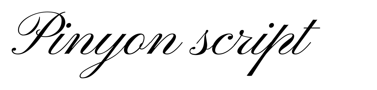 Pinyon script