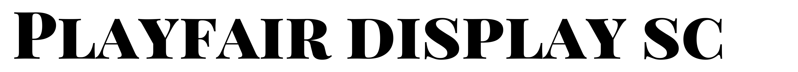 Playfair display sc