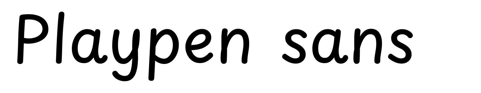 Playpen sans