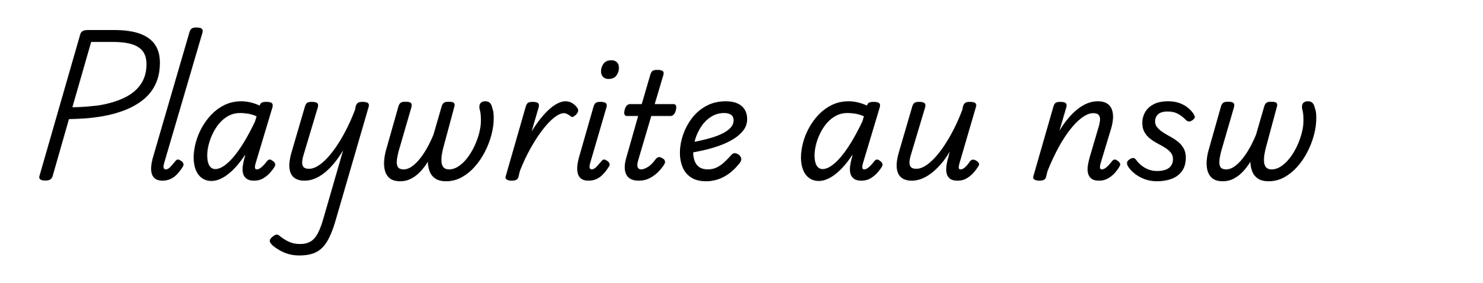 Playwrite au nsw