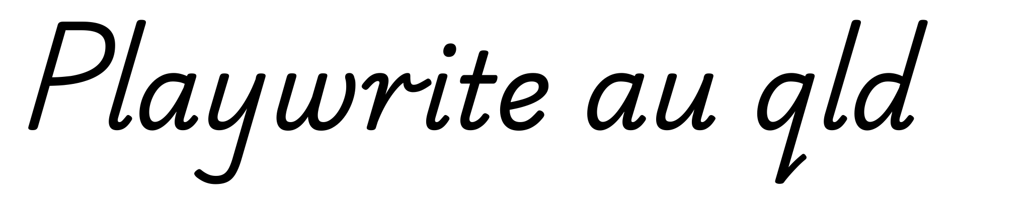 Playwrite au qld