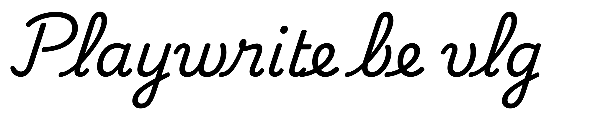 Playwrite be vlg