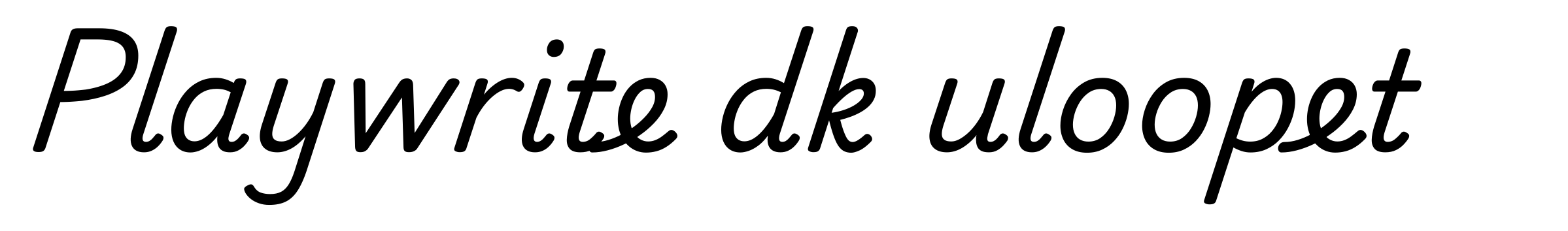 Playwrite dk uloopet