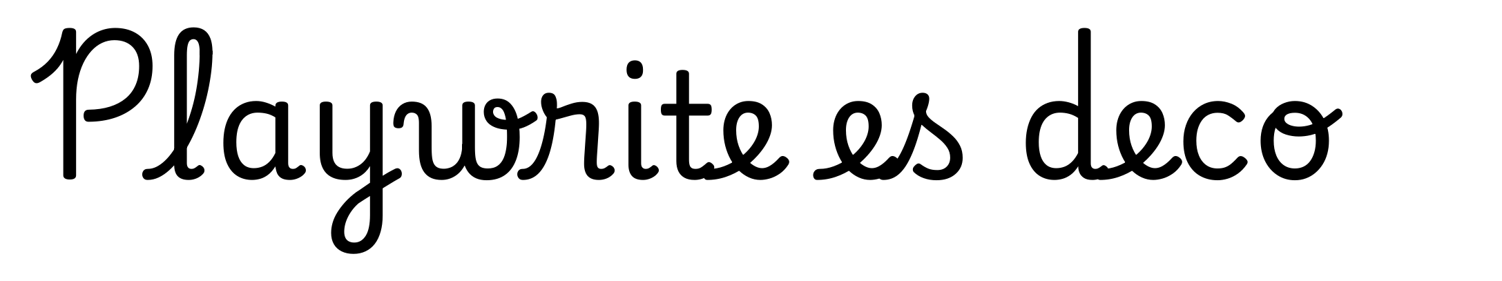 Playwrite es deco