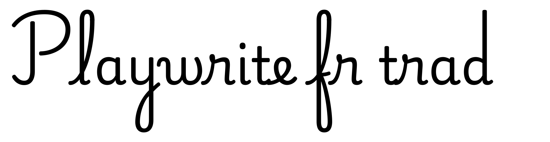 Playwrite fr trad