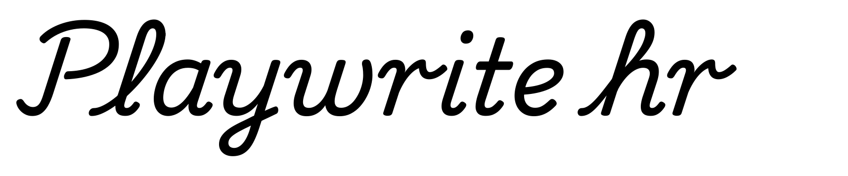 Playwrite hr