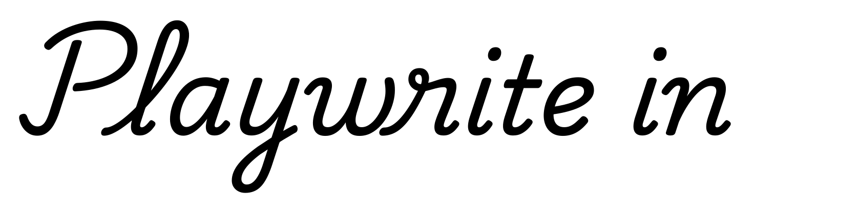 Playwrite in