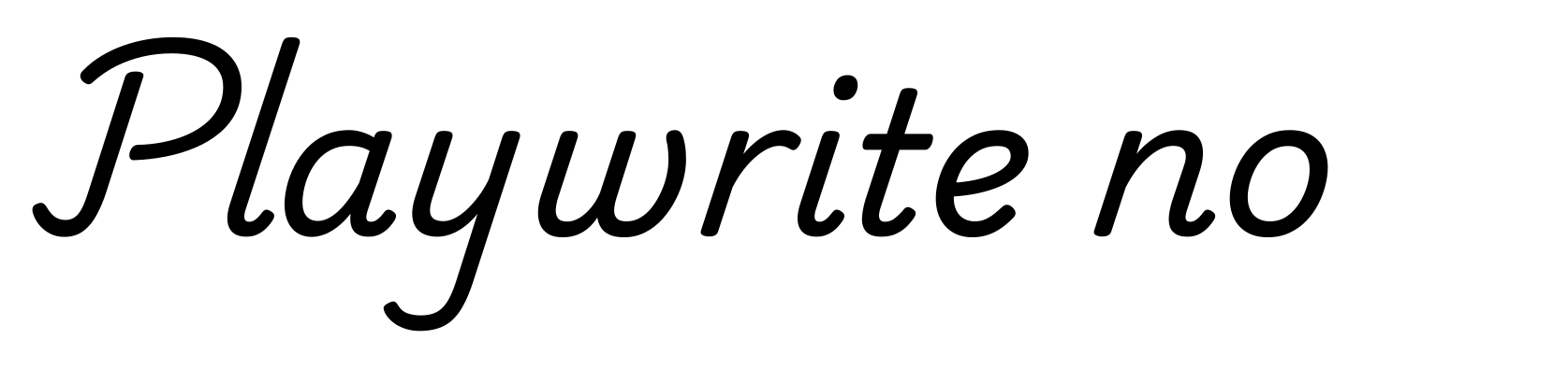 Playwrite no