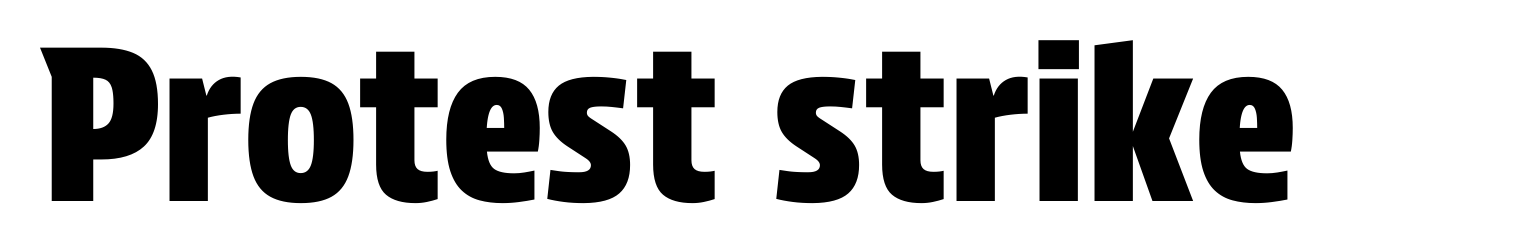 Protest strike