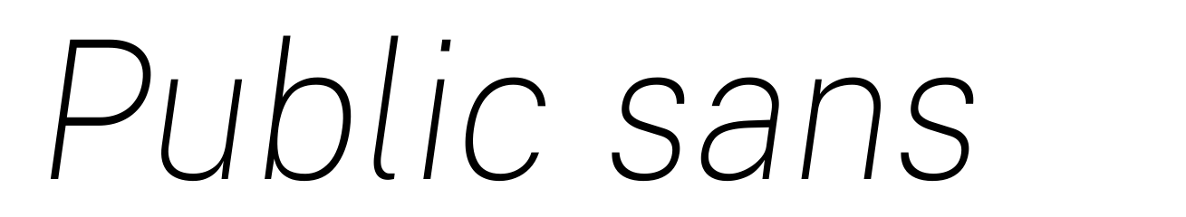 Public sans