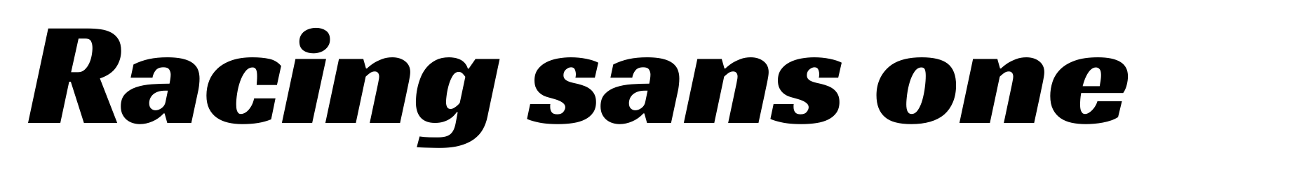 Racing sans one