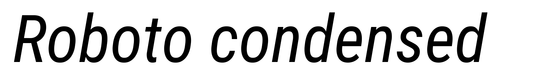 Roboto condensed