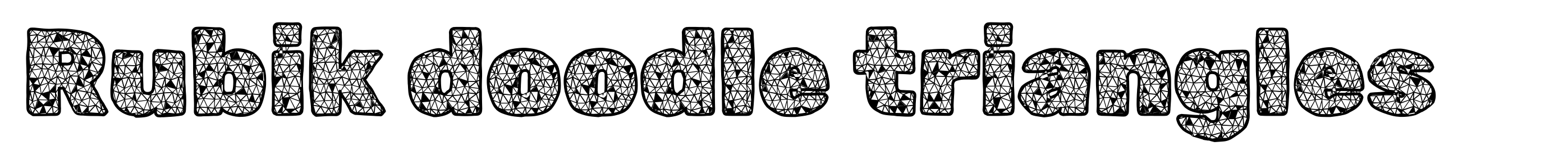 Rubik doodle triangles