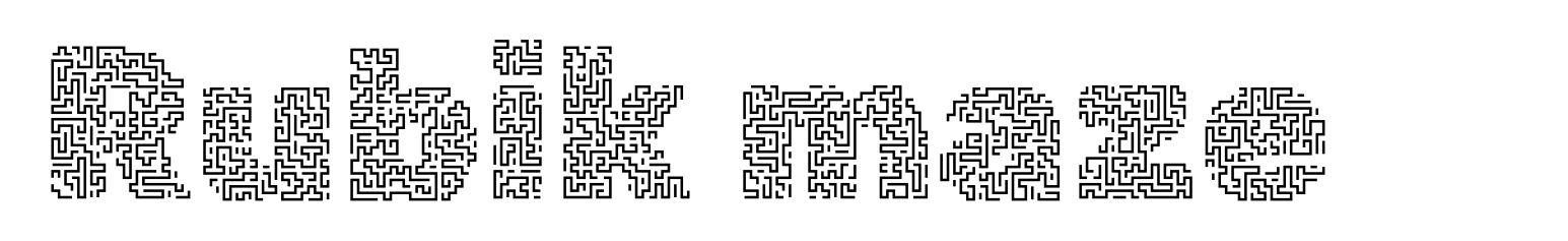 Rubik maze