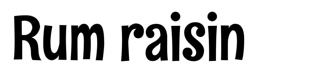 Rum raisin