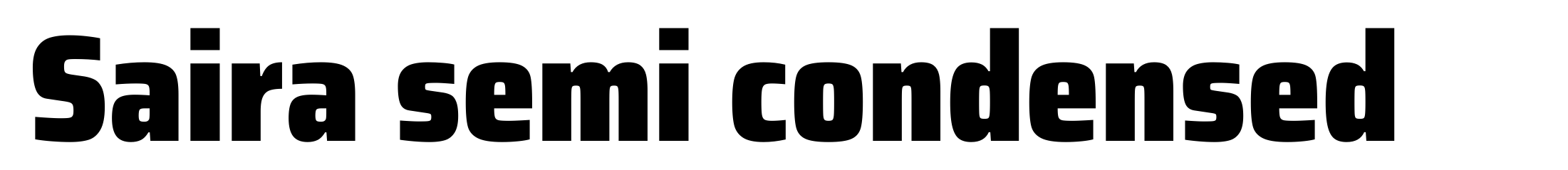 Saira semi condensed