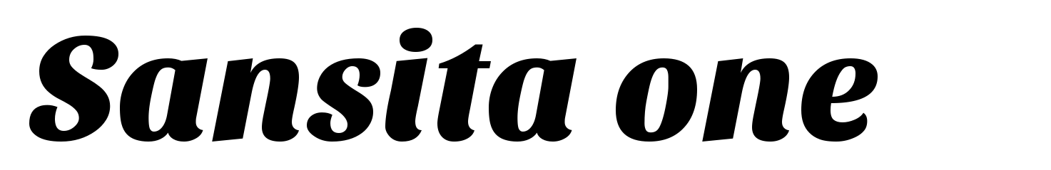 Sansita one