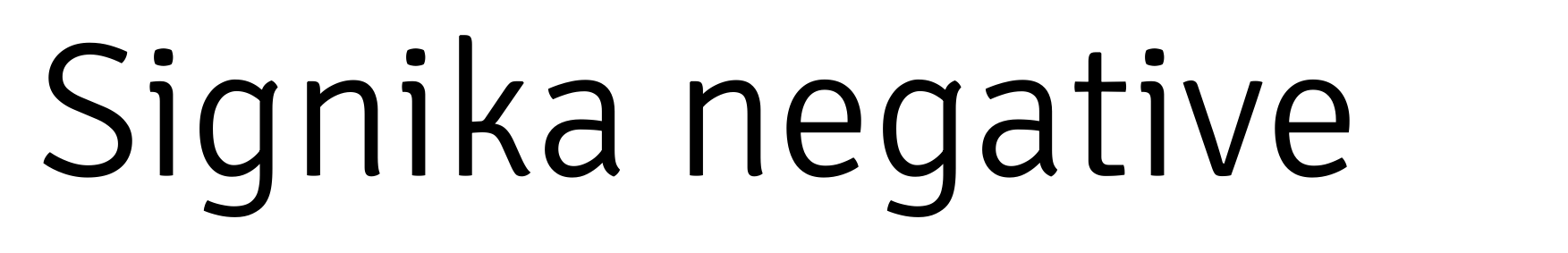 Signika negative