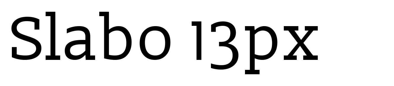 Slabo 13px