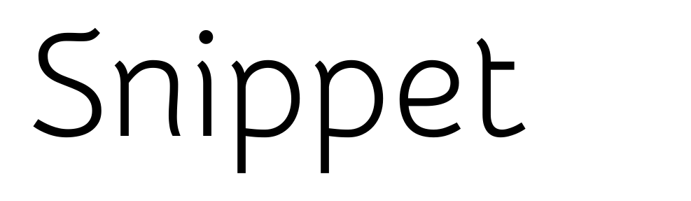 Snippet