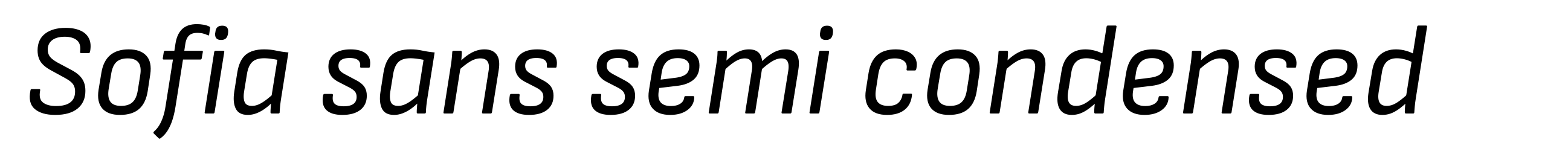 Sofia sans semi condensed