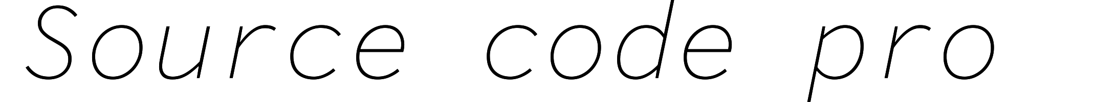 Source code pro