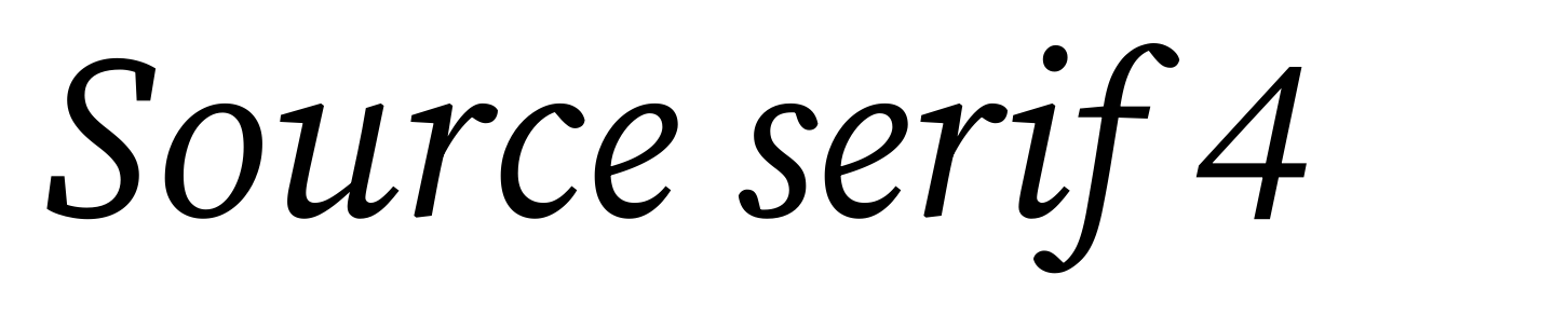 Source serif 4