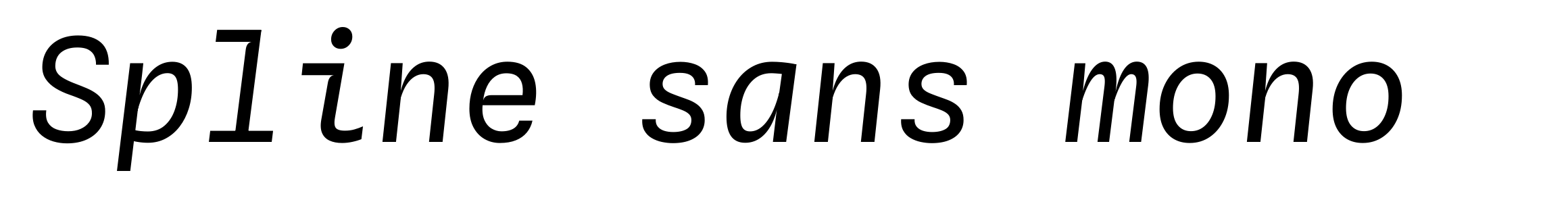 Spline sans mono