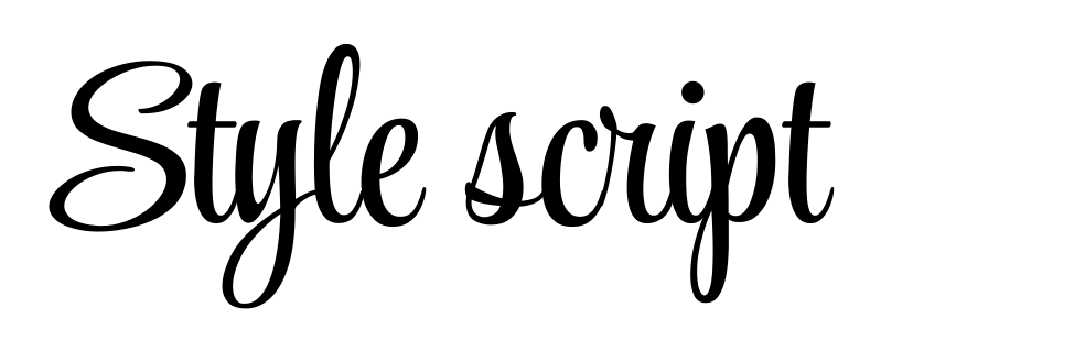 Style script