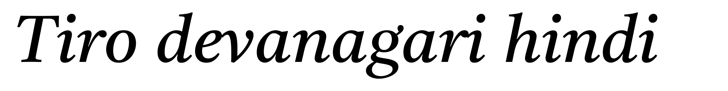 Tiro devanagari hindi