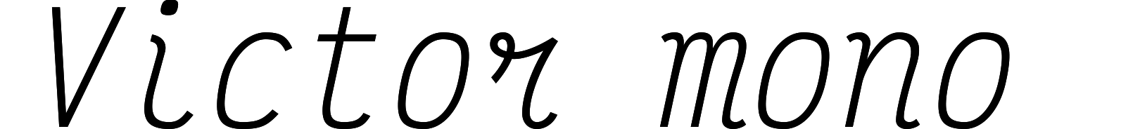 Victor mono