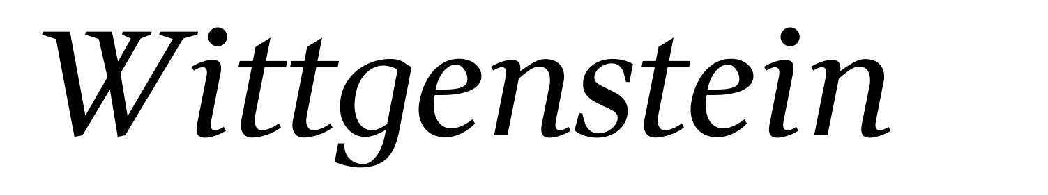 Wittgenstein