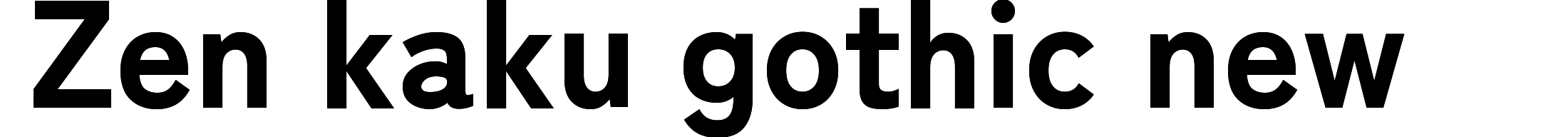 Zen kaku gothic new