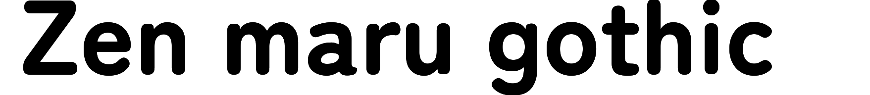 Zen maru gothic