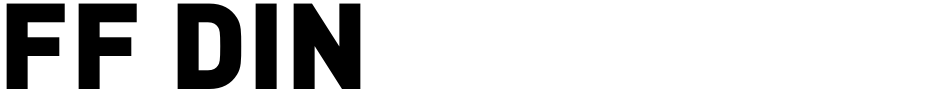 Click to view  FF DIN font